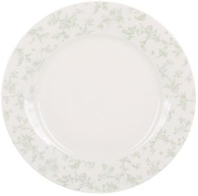 Набір 6 тарілок обідніх "Floral Green" Ø23см, порцеляна