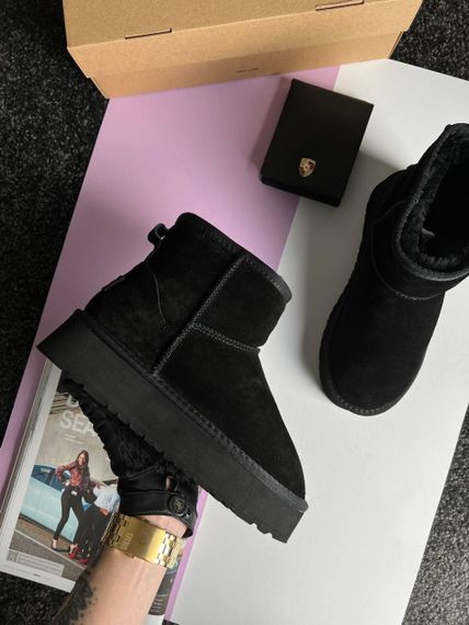 Уги UGG Classic Mini Platform Black Fur