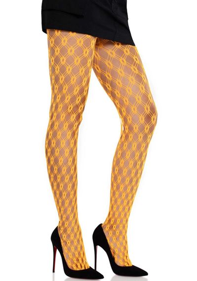 Колготки Leg Avenue Eyelet Net Tights Neon Orange One Size Sex Aura | Зображення 3