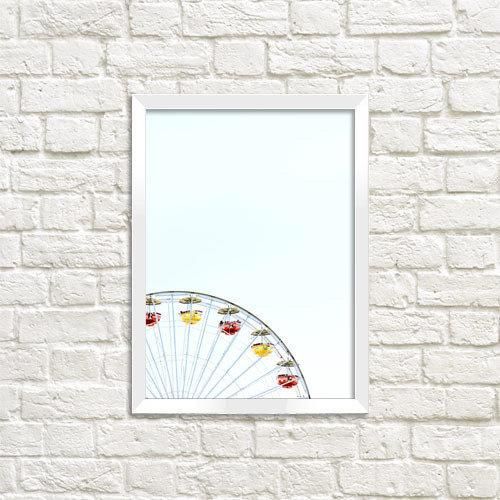 Постер в рамці Колесо огляду 21х30см, A4 (WMT4_ART049_WH)