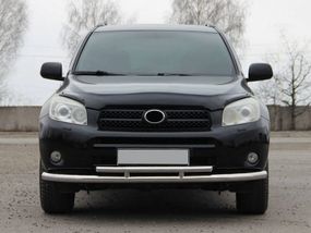 Передняя защита ST014 (нерж) 60/42 мм для Toyota Rav 4 2006-2013 гг