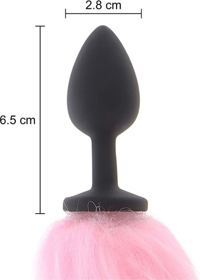 Анальна пробка з хвостом та підсвічуванням Taboom Unicorn Tail & Buttplug LED Sex Aura | Зображення 3