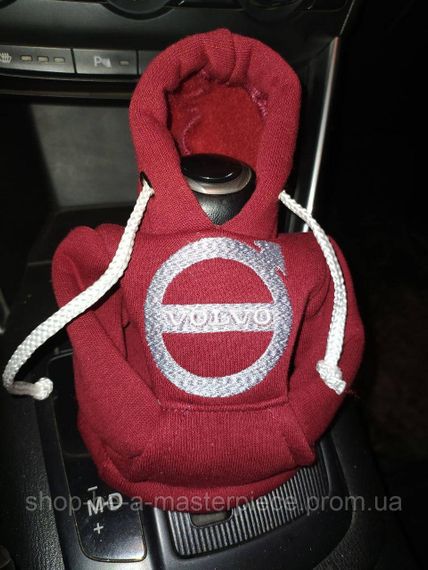 Чехол кофта Худи аксессуар на КПП Car Hoodie Volvo Вольво бордовый подарок автомобилисту 10070
