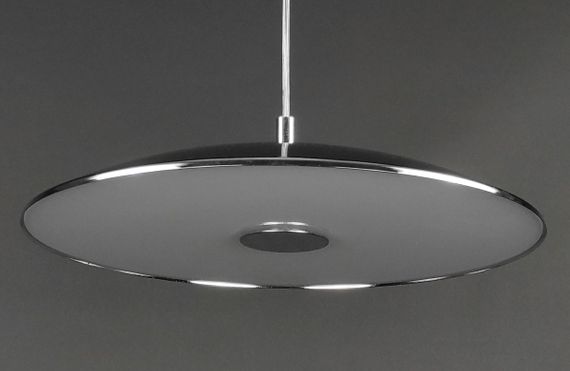 Люстра світлодіодна підвісна LED світильник для квартири на стелю лед 27711 Хром 20-160х40х40 см. | Зображення 5