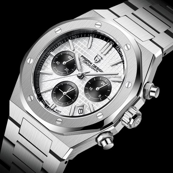 Чоловічий годинник Pagani Design PD-1707 Silver-Black | Зображення 1