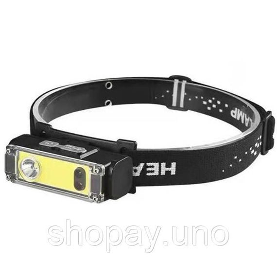 Налобные фонари для активных людей BL-T124-ХРЕ+COB, Мощный универсальный аккумуляторный налобный фонарь SR-93 | Зображення 1