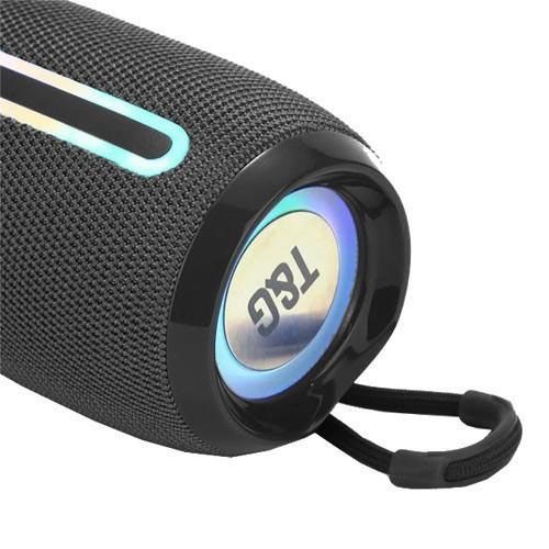 Портативная Bluetooth-колонка TG653 USB с ремешком, аккумуляторная колонка для музыки. Цвет: черный | Зображення 1