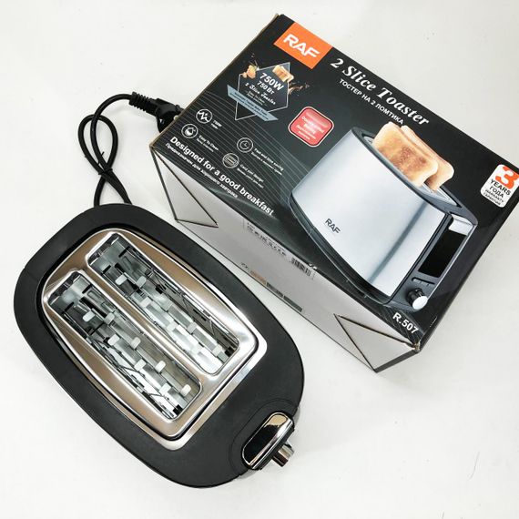 Тостер съемный поддон для крошек RAF, Бюджетный тостер на кухню хороший в подарок NP-94 | Зображення 4