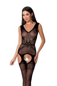Бодістокінг BS062 black Passion, з відкритим доступом, чорний, S/L sexstyle