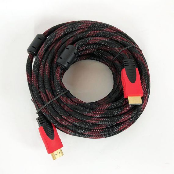 Кабель HDMI - HDMI 10m усиленный в обмотке NE-938 10м шнур | Зображення 6