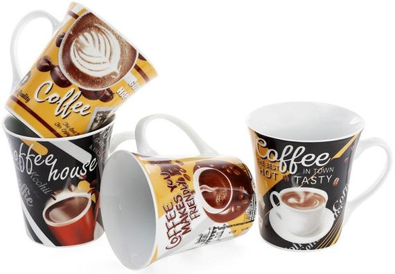 Кружка порцелянова "Coffee makes you friendly" 375мл | Зображення 3