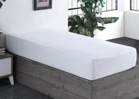 Наматрасник непромокаемый Аквастоп с тканевым бортом и резинкой (100*200)