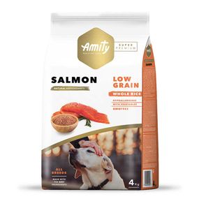 Корм Amity Super Premium Salmon сухой с лососем для взрослых собак 4 кг