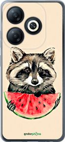 Чохол на Infinix Smart 8 Єнотик з кавуном "4605u-3431-2448"