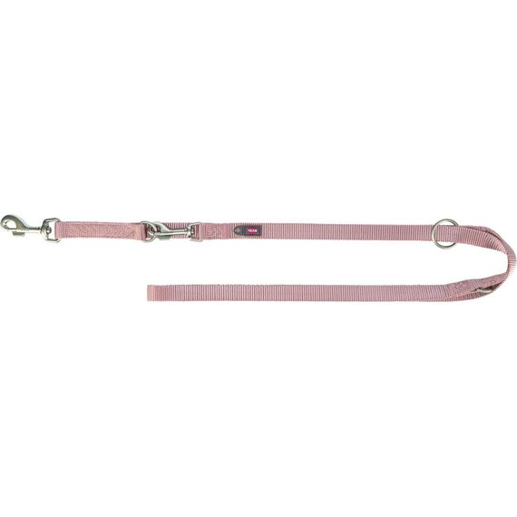 Повідок Trixie Premium для собак регульований XS–S 2 м 15 мм світло-рожевий | Зображення 1