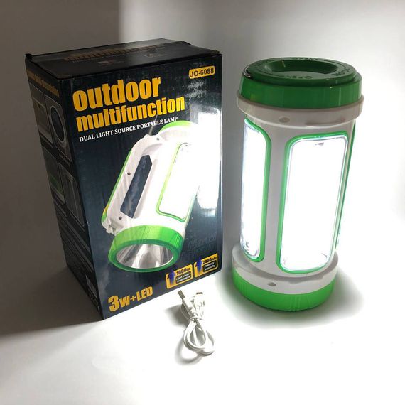 Портативна лампа для кемпінгу 6088-LED+COB, Кемпінговий переносний акумуляторний ліхтар WG-97 | Зображення 1