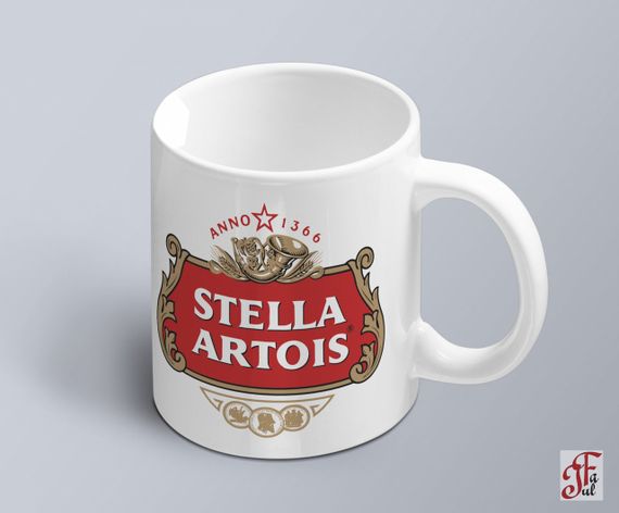 Чашка  з принтом логотипу Stella Artois