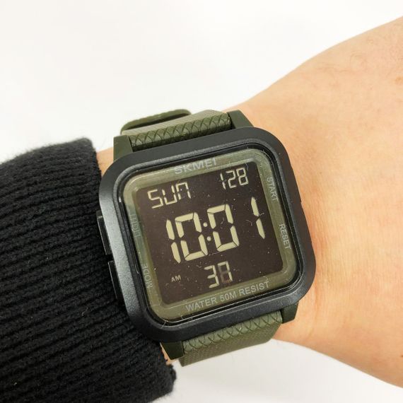 Годинники армійські для ЗСУ SKMEI 1894AGBK, Годинники на руку для військових Водонепроникні ST-94 | Зображення 8