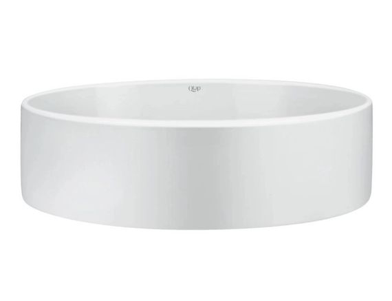 Комплект Qtap Kolibri: Раковина накладна овальна 500x360x140 мм White + Донний клапан PU02 (QT10113054WN47311) | Зображення 4