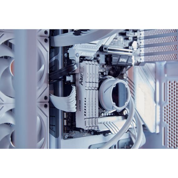 Модуль пам'яті для комп'ютера DDR5 32GB (2x16GB) 5200 MHz Beast EXPO White Kingston Fury (ex.HyperX) (KF552C36BWEK2-32) | Зображення 6