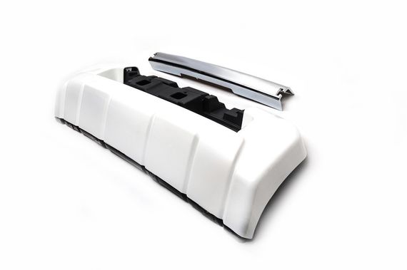 Передня накладка 2012-2016 (EA-style, без спідниці) Чорний колір для Toyota Land Cruiser 200 | Зображення 2