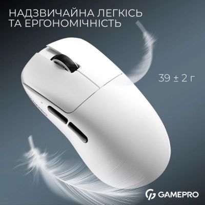Мышка GamePro Asgard Odin 8K Wireless/USB White (GM035W) | Зображення 1