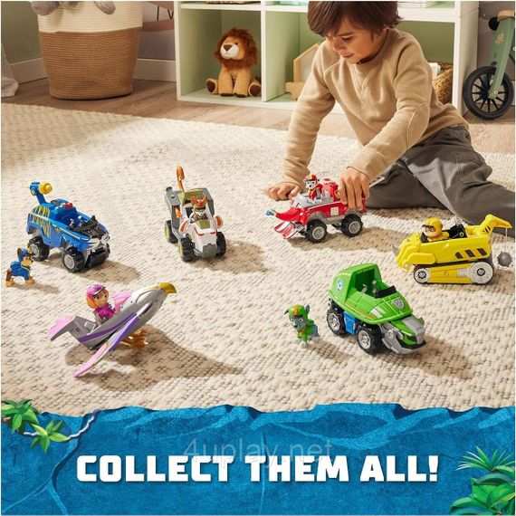 Щенячий патруль у джунглях Машина слон та фігурка Маршала Оригінал Paw Patrol Jungle Pups Marshall Elephant Vehicle | Зображення 9