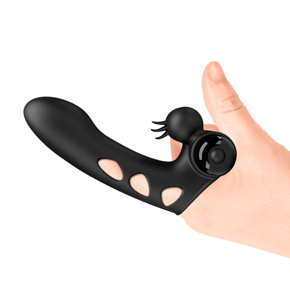 Кліторальний стимулятор на палець Pretty Love-Orlando Finger Black, BI - 014836 Sex Aura | Зображення 5
