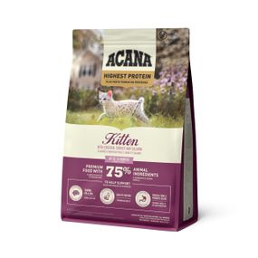 Acana Highest Protein Kitten сухий корм з куркою, індичкою та лососем для кошенят 1.8 кг