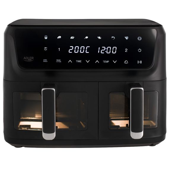 Аэрофритюрница Adler AD 6324, 11 л, мультипечь без масла, аэрогриль, 2 корзины | Зображення 2