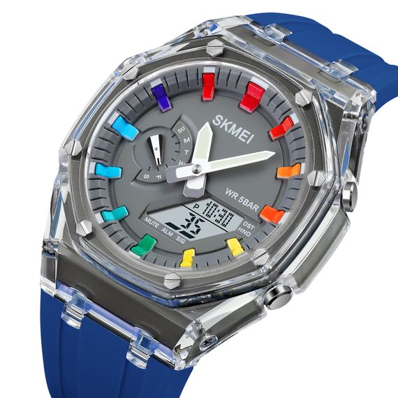 Наручний годинник Skmei 2100BU Blue | Зображення 1