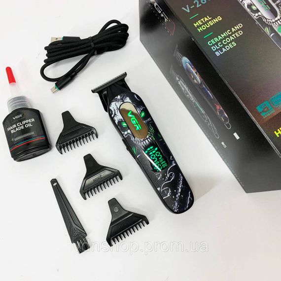 Відмінна машинка для стрижки волосся VGR V-260, Машинка для стрижки волосся з регульованою насадкою KM-79 | Зображення 6