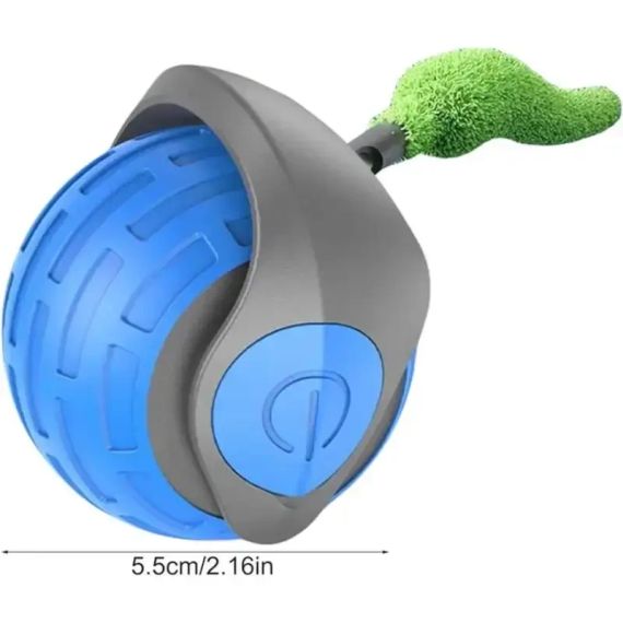 Мяч для кошек с пушистой гусеной подушкой,интерактивный забавный, Cat toy ball AND XL1247 | Зображення 3