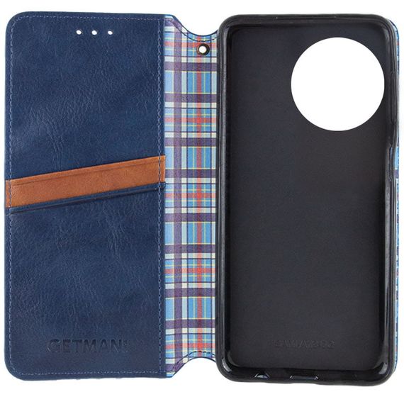 Шкіряний чохол-книжка GETMAN Cubic (PU) для Realme 11 4G Синій | Зображення 4