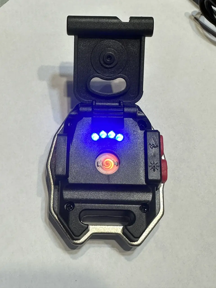 Мінісвітлодіодний ліхтарик, брелок, запальничка 7в1 USB-зарядка магніт | Зображення 2