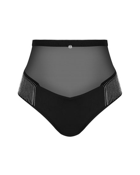 Трусики с высокой талией Obsessive Milladis Черные XS/S | Зображення 4