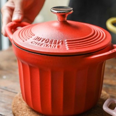 Гусятниця Buydeem CP541 Koi Red чавунна емальована 1.8 л (CP541-KR) | Зображення 3