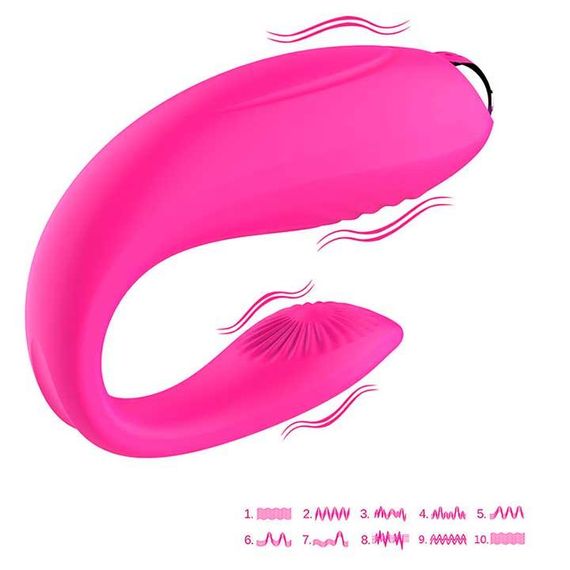 Вибратор для пар G-Sex USB Фуксия