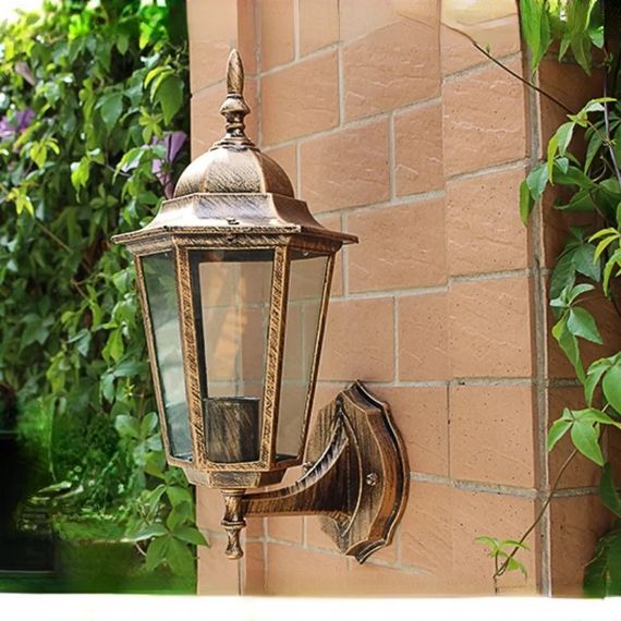 Ліхтар вуличний настінний 26108 Золото 35х15х20 см.