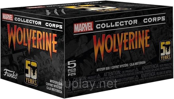 Коробка Фанко Поп Росомаха Оригинал Funko Pop Marvel Collector Corps Wolverine Box 2XL