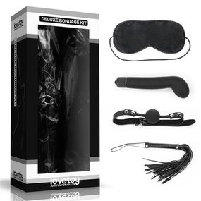 Набір БДСМ - Deluxe Bondage Kit (маска, вібратор, кляп, флогер)