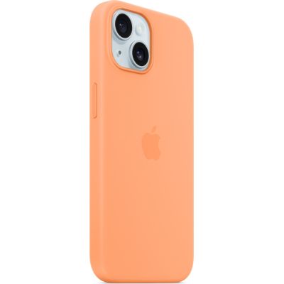 Чехол для мобильного телефона Apple iPhone 15 Silicone Case with MagSafe Orange Sorbet (MT0W3ZM/A) | Зображення 5