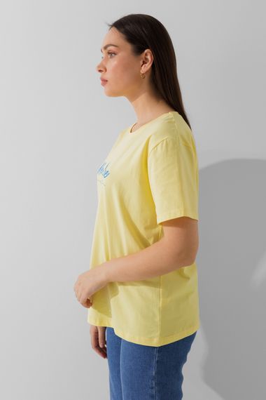 Футболка жіноча патріотична On me 2310 L Жовтий (2000990413857) | Зображення 3