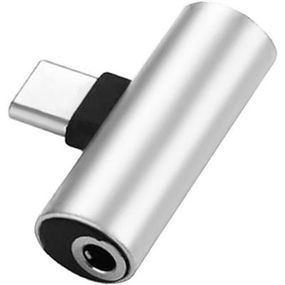 Перехідник Type-C to Jack 3.5 мм 1.0m 2in1 XoKo (AC-205-SLV) (AC-205-SLV)