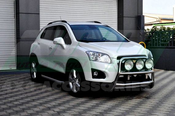 Боковые пороги Fullmond (2 шт., алюминий) для Chevrolet Trax 2012-2024 гг | Зображення 1