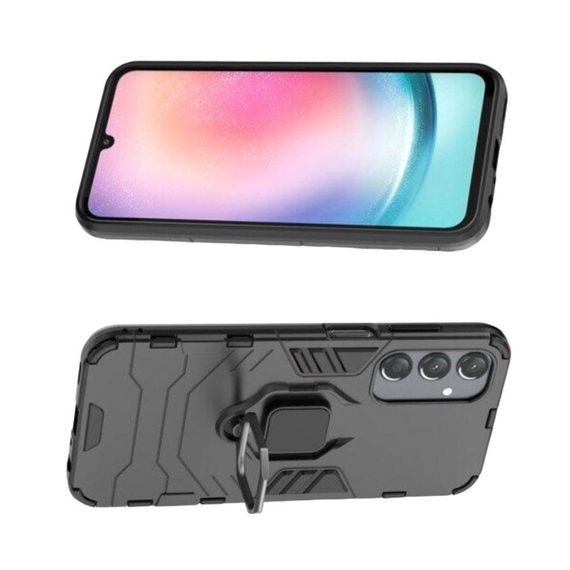 Чехол бампер Primolux Ring Armor для телефона Samsung Galaxy A25 5G (SM-A256) - Black | Зображення 1