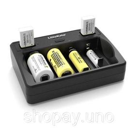 Універсальний зарядний пристрій Liitokala Lii-D4 на 4 канали (Li-ion, NiMH + NiCD + крона) Type-C QC-73
