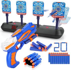 Цифровая мишень с игрушечным оружием для Nerf, игрушкой-пистолетом с пенопластовыми шарами для детей
