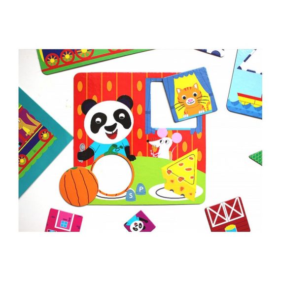 Навчальні пазли Вивчаємо форми.IQ-club для малюків 13203007, 6 карт у наборі | Зображення 2