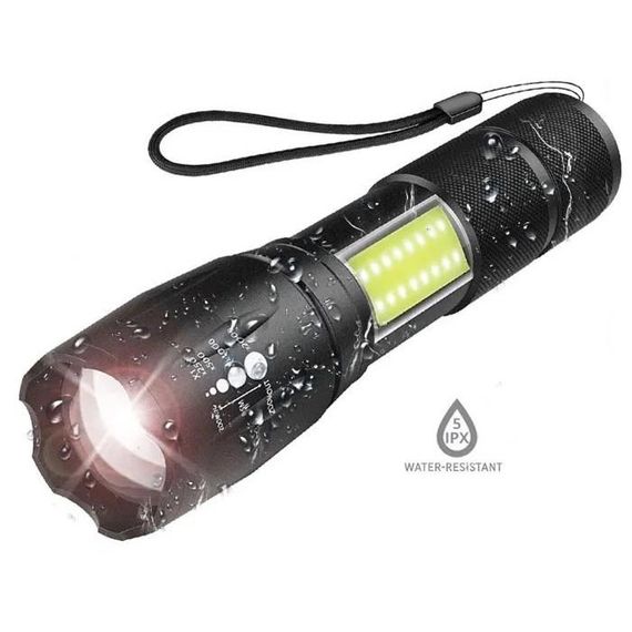 Ліхтарик акумуляторний ручний Bailong BL-29 діод T6 + COB зарядка від USB, ліхтарик led, водонепроникний | Зображення 7